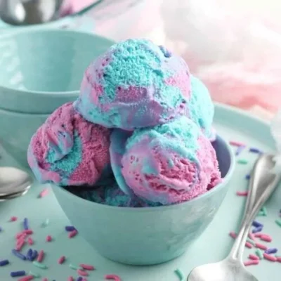 Helado de colores estilo chicle para niños